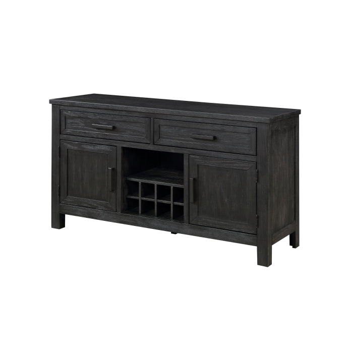 Orem Wire Brushed Antiqued Black Server