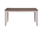 Ithaca Grayish White/Brown Dining Table