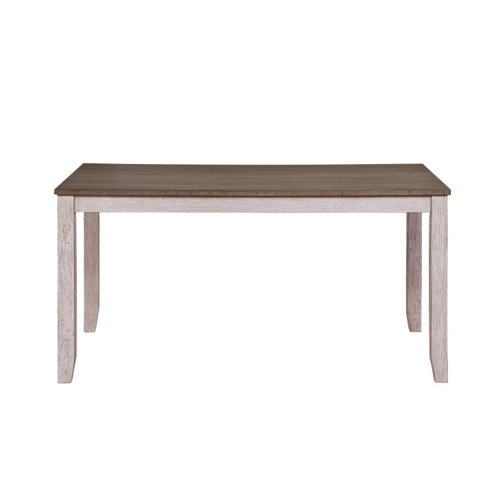 Ithaca Grayish White/Brown Dining Table
