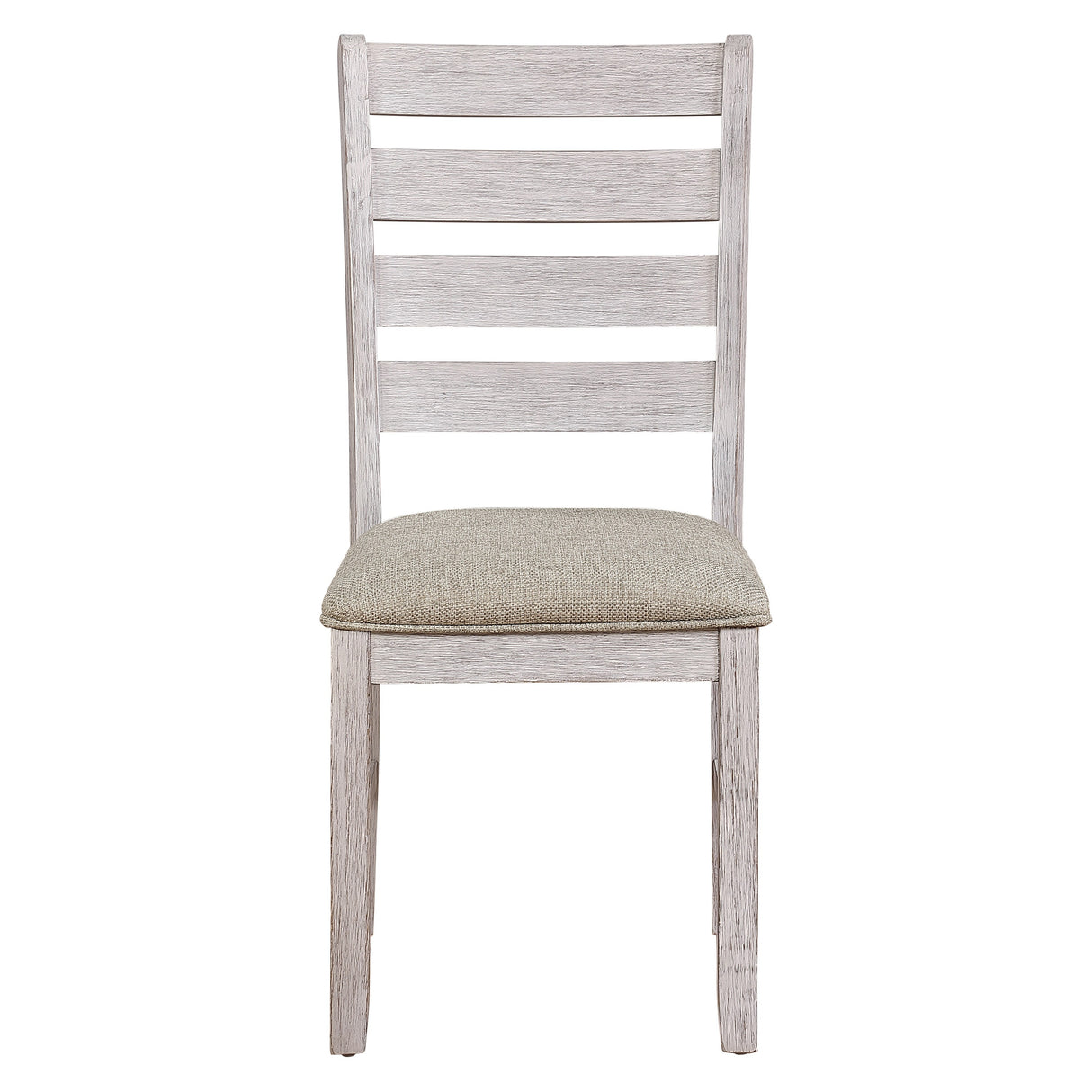 Ithaca Grayish White/Brown Side Chair