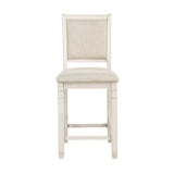 Asher Antique White Counter Height Chair