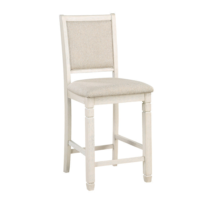 Asher Antique White Counter Height Chair