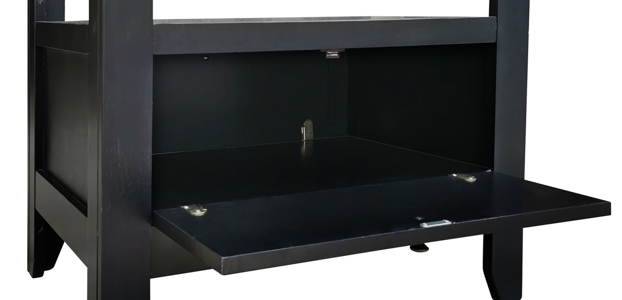 Raven Charcoal Gray Counter Height Table