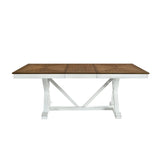 Brunson Oak And White Dining Table