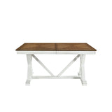 Brunson Oak And White Dining Table