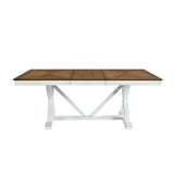 Brunson Oak And White Dining Table