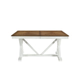 Brunson Oak And White Dining Table