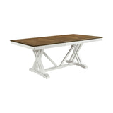 Brunson Oak And White Dining Table