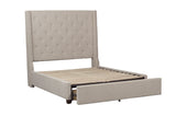 Fairborn Beige Queen Platform Bed With Storage Footboard