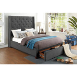 Fairborn California King Platform Bed With Storage Footboard