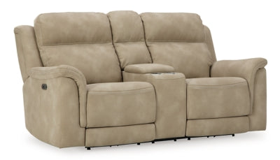 Next-Gen Durapella Sand Power Reclining Sofa And Loveseat
