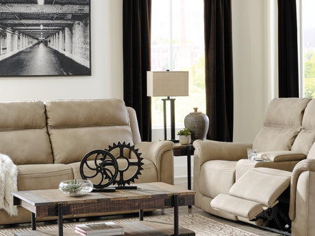 Next-Gen Durapella Sand Power Reclining Sofa, Loveseat And Recliner