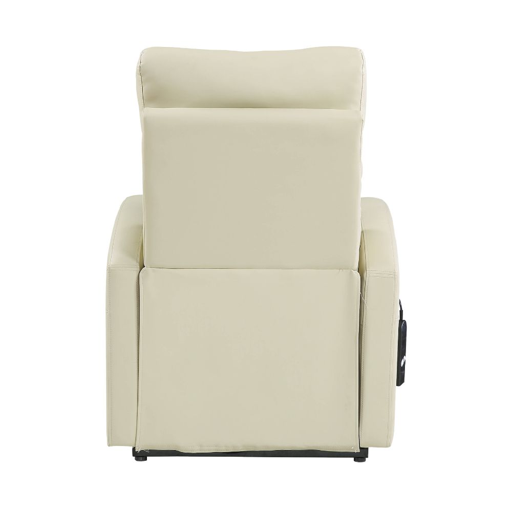 Ricardo Beige Synthetic Leather Recliner