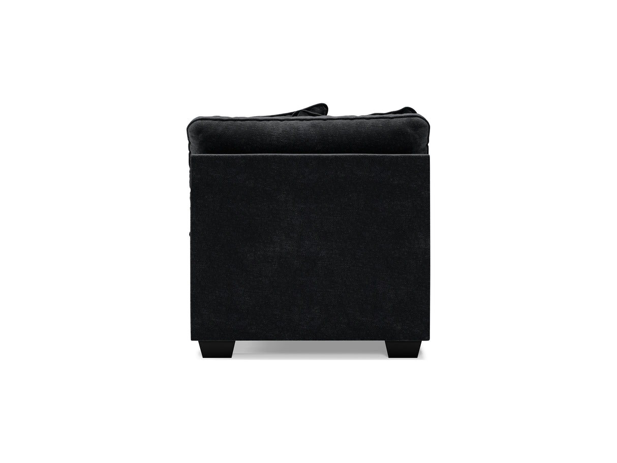 Lavernett Charcoal 5-Piece Sectional And Ottoman