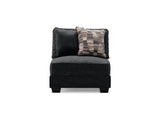 Lavernett Charcoal 5-Piece Sectional And Ottoman