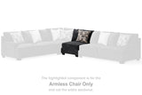 Lavernett Charcoal Armless Chair
