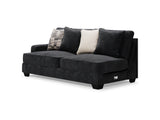 Lavernett Charcoal 5-Piece Sectional And Ottoman