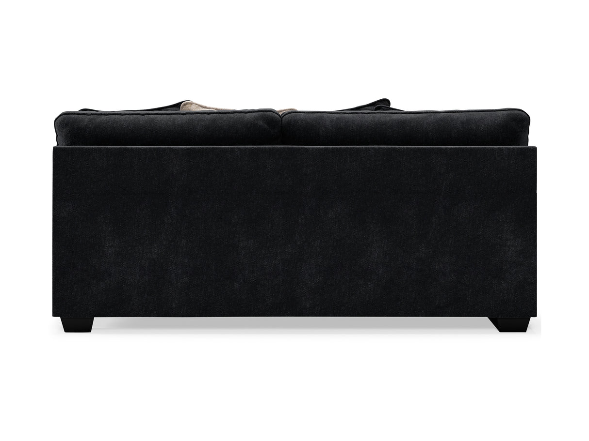 Lavernett Charcoal 5-Piece Sectional And Ottoman