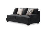 Lavernett Charcoal 5-Piece Sectional And Ottoman