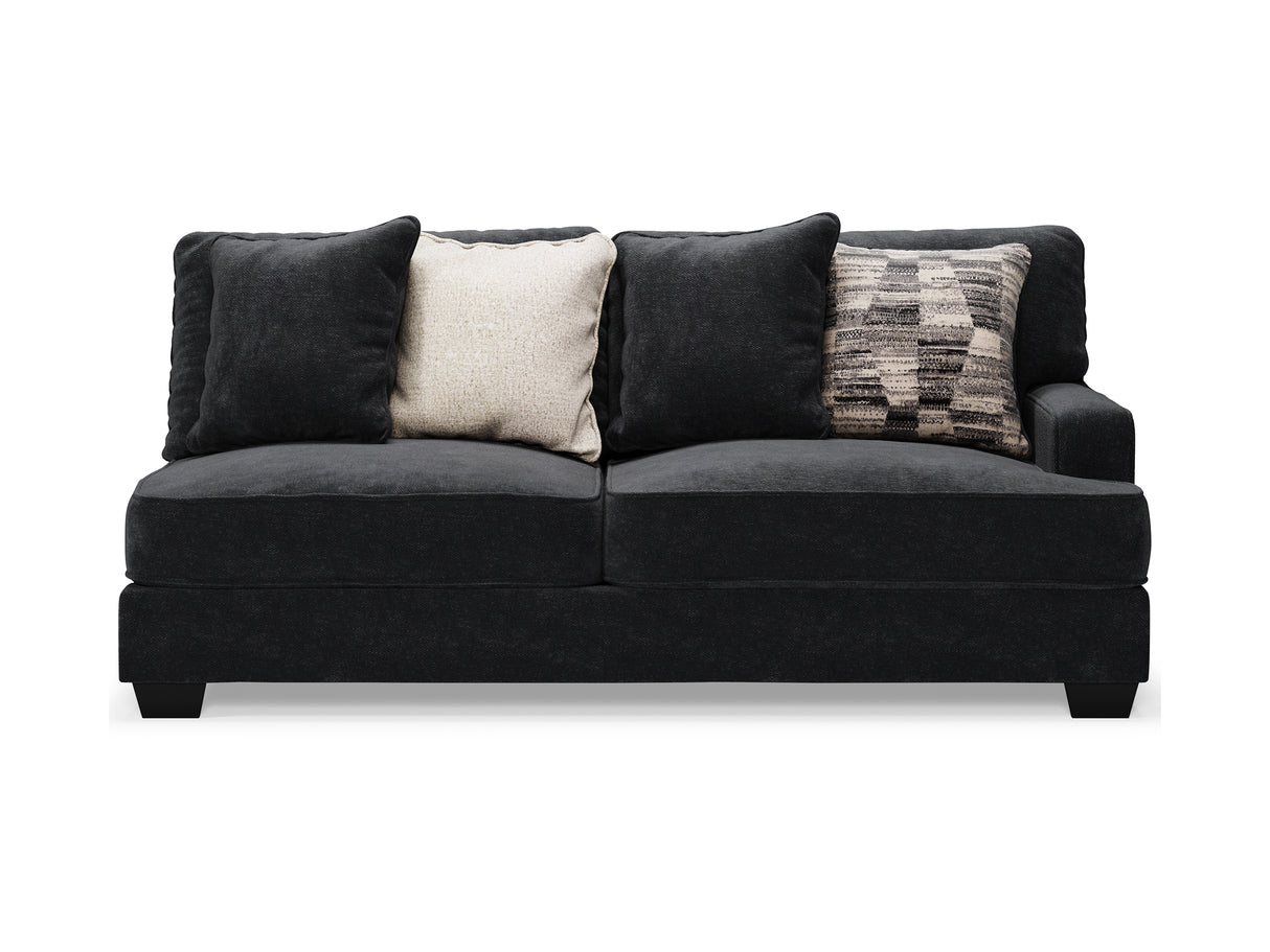 Lavernett Charcoal 5-Piece Sectional And Ottoman