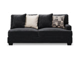 Lavernett Charcoal 5-Piece Sectional And Ottoman