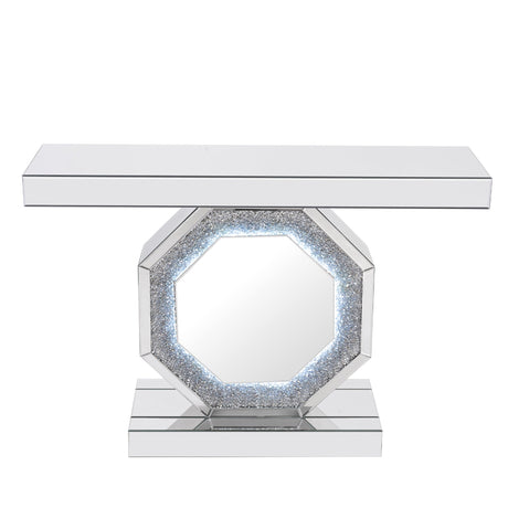 Crushed Diamonds LED Mirrored Console Table