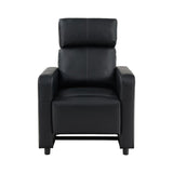 Toohey Upholstered Tufted Recliner Black 3-Piece Living Room Set