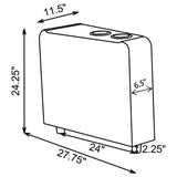 Toohey Home Theater Console Table With Two Cup Holders Black