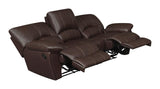 Clifford Upholstered Pillow Top Arm Chocolate Brown 2-Piece Living Room Set