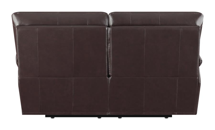 Clifford Upholstered Pillow Top Arm Chocolate Brown 2-Piece Living Room Set