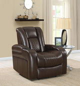Delangelo Power^2 Recliner With Cup Holders Brown