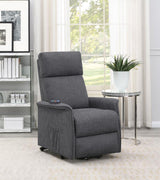 Herrera Power Lift Recliner With Wired Remote Charcoal