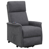 Herrera Power Lift Recliner With Wired Remote Charcoal