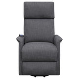 Herrera Power Lift Recliner With Wired Remote Charcoal