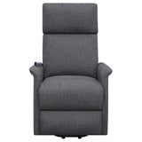 Herrera Power Lift Recliner With Wired Remote Charcoal