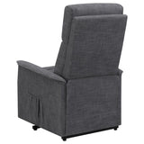 Herrera Power Lift Recliner With Wired Remote Charcoal