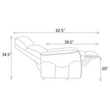 Herrera Power Lift Recliner With Wired Remote Charcoal