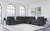 Collins 7-piece Modular Power Reclining Sectional Dark Grey
