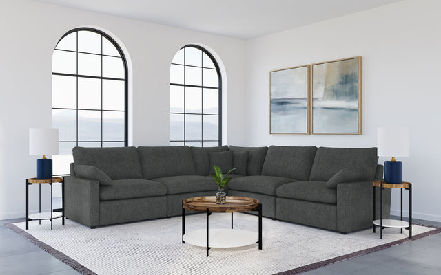 Collins Dark Grey 5-Piece Modular Power Reclining Sectional