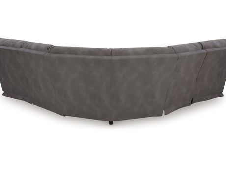Next-Gen Durapella Slate 5-Piece Power Reclining Sectional