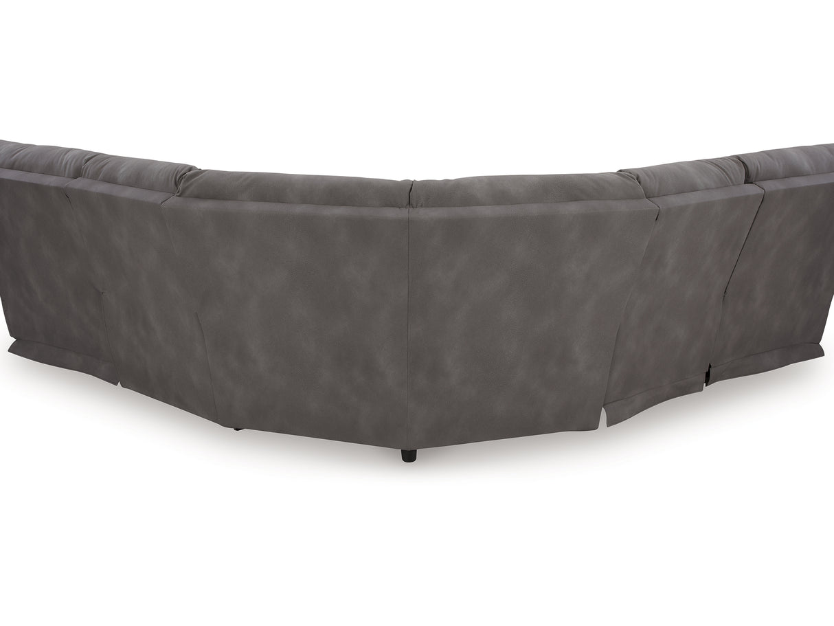 Next-Gen Durapella Slate 5-Piece Power Reclining Sectional