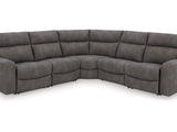 Next-Gen Durapella Slate 5-Piece Power Reclining Sectional