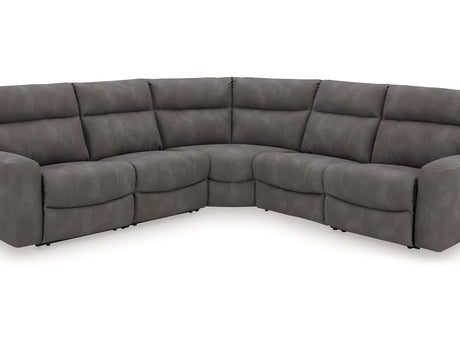 Next-Gen Durapella Slate 5-Piece Power Reclining Sectional