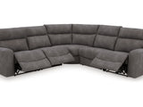 Next-Gen Durapella Slate 5-Piece Power Reclining Sectional