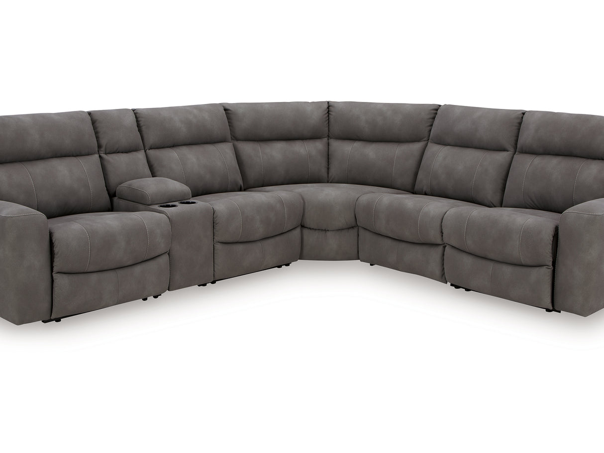 Next-Gen Durapella Slate 6-Piece Power Reclining Sectional