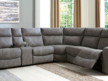 Next-Gen Durapella Slate 6-Piece Power Reclining Sectional