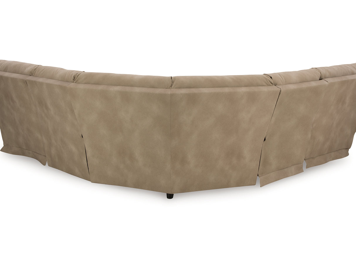 Next-Gen Durapella Sand 5-Piece Power Reclining Sectional