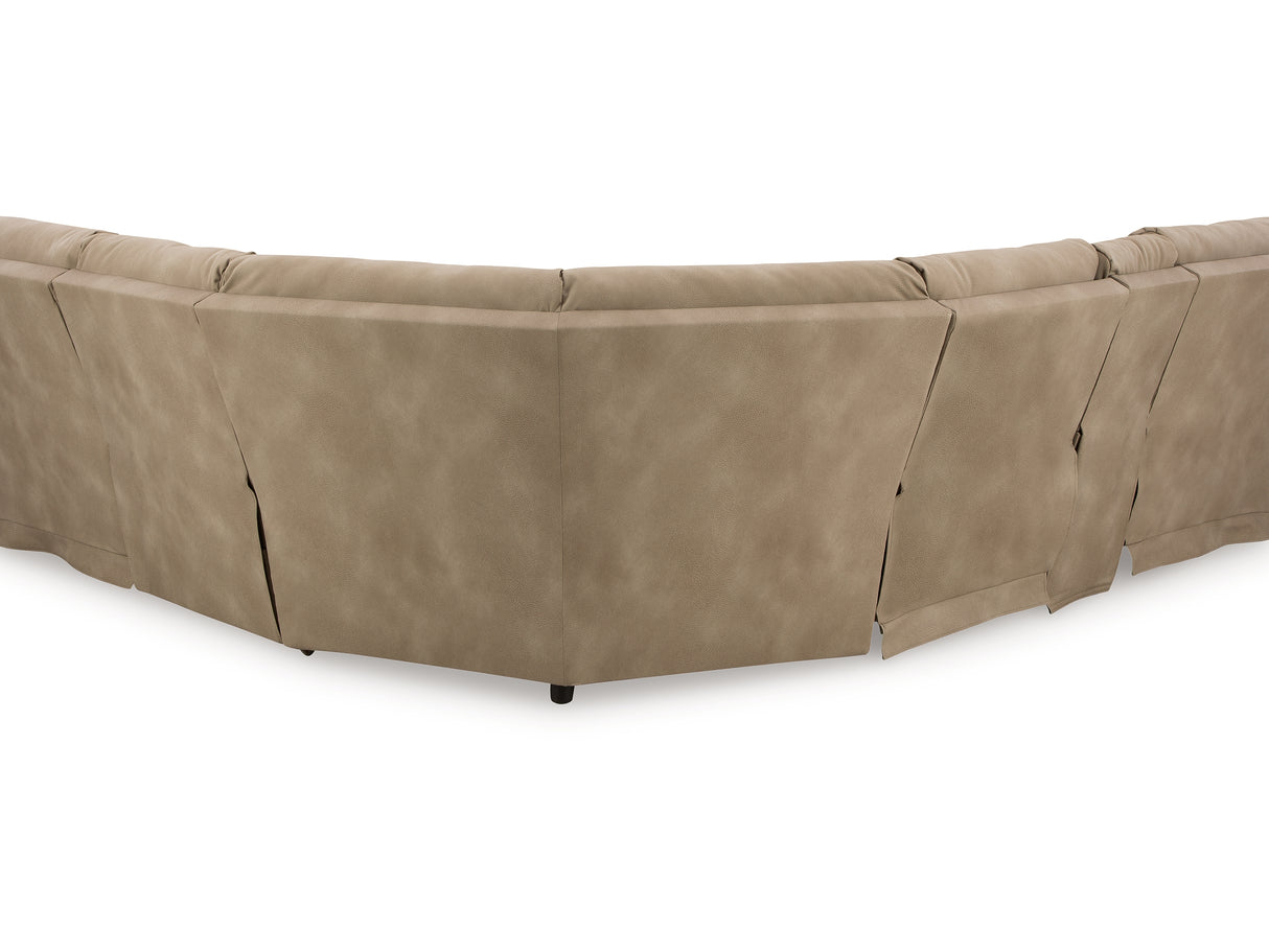 Next-Gen Durapella Sand 6-Piece Power Reclining Sectional