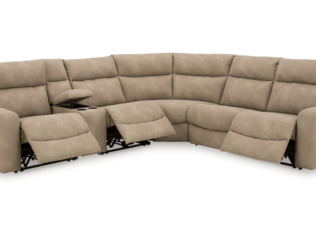 Next-Gen Durapella Sand 6-Piece Power Reclining Sectional