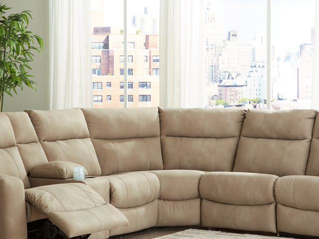 Next-Gen Durapella Sand 6-Piece Power Reclining Sectional